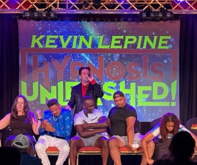 Vegas Best Hypnosis Show Hypnosis Unleashed is unlike any other show in Vegas. Vegas Best Hypnotist Kevin Lepine combines the art of hypnosis with side-splitting comedy for an unforgettable performance. It’s the perfect mix of amazement and laughter. Kevin Lepine Best Comedy Hypnotist on stage at Four Queens Hotel, Downtown Las Vegas