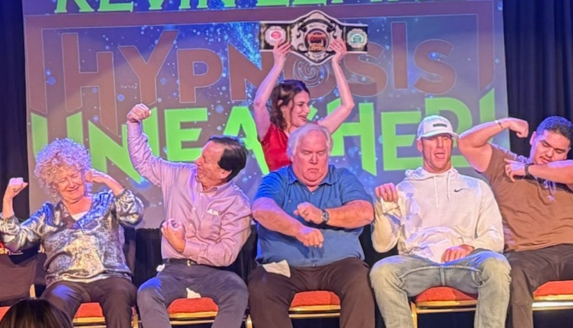 Downtown Vegas has many attractions, but none like Hypnosis Unleashed, Vegas' best comedy hypnosis show offering an interactive, side-splitting experience. Guests leave with unforgettable memories after experience the funniest hypnotist Kevin Lepine. Hypnosis Unleashed is the best comedy show downtown, filled with jaw-dropping moments. America's Favorite Hypnotist Kevin Lepine takes hypnosis to a new level of fun and laughter.