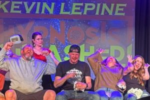 Every night at the Four Queens Hotel in Vegas, America's Favorite Hypnotist Kevin Lepine enters like a champion and dominates the stage with knockout comedy and real hypnosis. This is Hypnosis Unleashed, the longest-running, hardest-hitting, wildest Vegas hypnosis show in town—and it’s taking no prisoners. Kevin Lepine isn't just the Best Comedy Hypnotist in Las Vegas—he's the main event. Real volunteers become the show, and Kevin delivers the laughs with heavyweight precision. Every laugh is real and every crowd pop is earned. 🎟️ Last-minute tickets? Always ringside. Walk-ups welcome. 🎟️ Cheap Vegas show tickets with premium entertainment value. 🎟️ TripAdvisor Hall of Fame. Best of Vegas Winner. 5-star fan favorite for 15+ years. 🎟️ Free tickets for active military and first responders. You serve—we deliver. Get ready to cheer, laugh, and tap out from joy. The Comedy Hypnosis Title Belt belongs to Kevin Lepine.